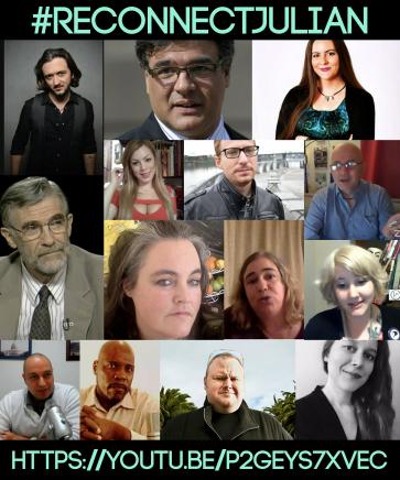 Some of the beautiful ppl who participated in the #ReconnectJulian Online Vigil so far:

<a href="/LeeCamp/">Lee Camp [Redacted]</a> <a href="/JohnKiriakou/">John Kiriakou</a> <a href="/raymcgovern/">Ray McGovern</a> <a href="/CassandraRules/">Cassandra MacDonald</a> <a href="/RonPlacone/">Ron Placone</a> <a href="/RayJoha2/">RayJoha2</a> <a href="/caitoz/">Caitlin Johnstone</a> <a href="/greekemmy/">Emmy B</a> @UptheCypherPunx @HAGOODMANAUTHOR <a href="/RealTimBlack/">RealTimBlack</a> &amp; <a href="/KimDotcom/">Kim Dotcom</a> 

What an incredible, historic event