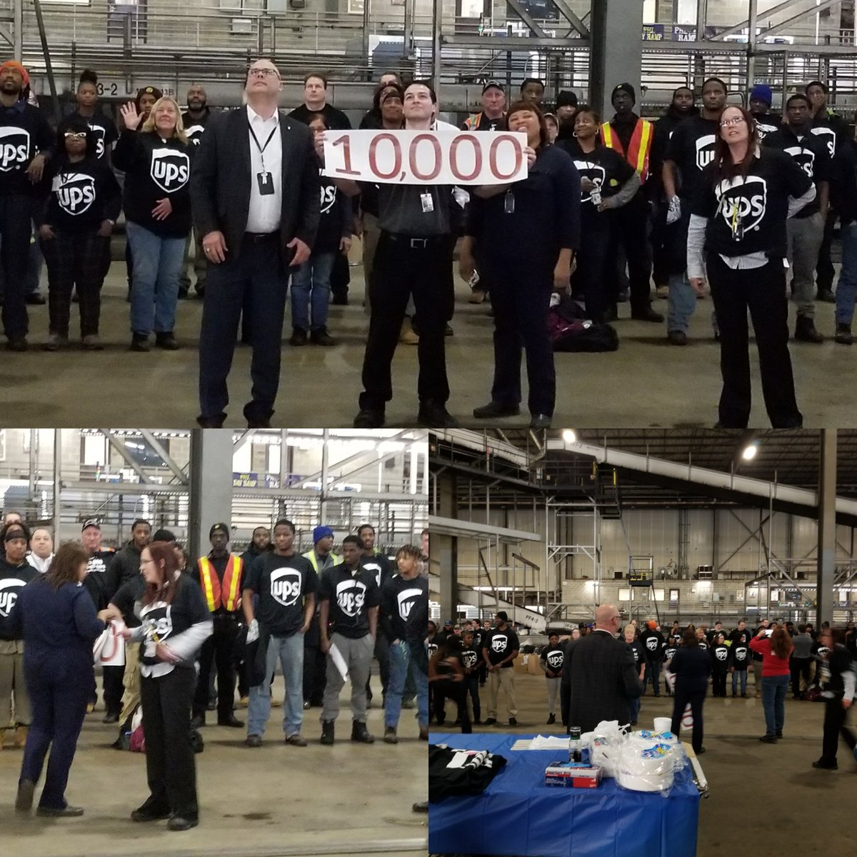 PHL Twilight celebrates 10,000 Safe Work Days! Thanks @JohnEitel2 @LaurenCarroll44 and @EricLinderUPS for the t-shirts and food given out to the workforce #TeamPHLSnaps