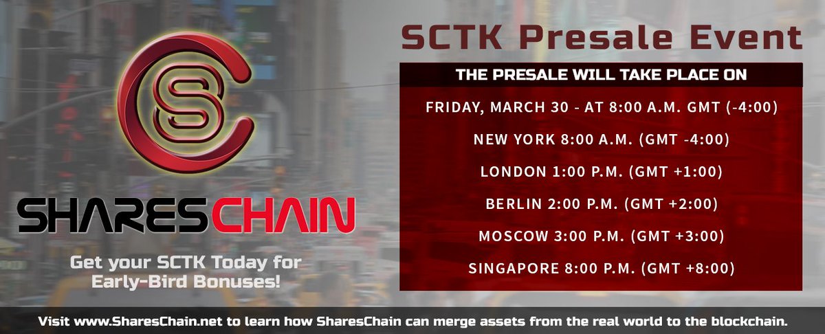 SharesChain's tweet photo. Join our pre-sale! Get your early bird #BONUS NOW!
All info can be found here: https://t.co/QeTyTBT8r0
Join #now and be part of the SharesChain vision.

#shareschain #shareschainrevolution #cryptocurrency #presale #blockchain #ICO #Crypto #fintech #today #ERC20 #ethereum #ETH https://t.co/JmX3lnEwQu