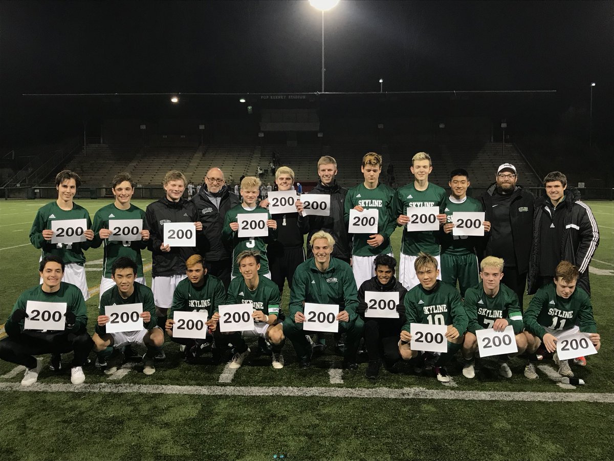 The Spartans made Skyline history Tuesday night with a win over North Creek. 200th win for Men’s soccer!