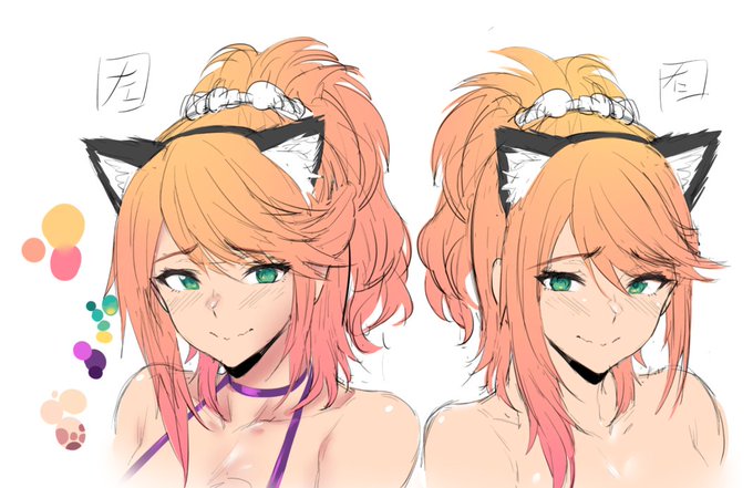 商業誌のモノクロ漫画完成した後
すぐ次の漫画を始まる…
そして これは次の次のヒロインです
カラー漫画予定です 