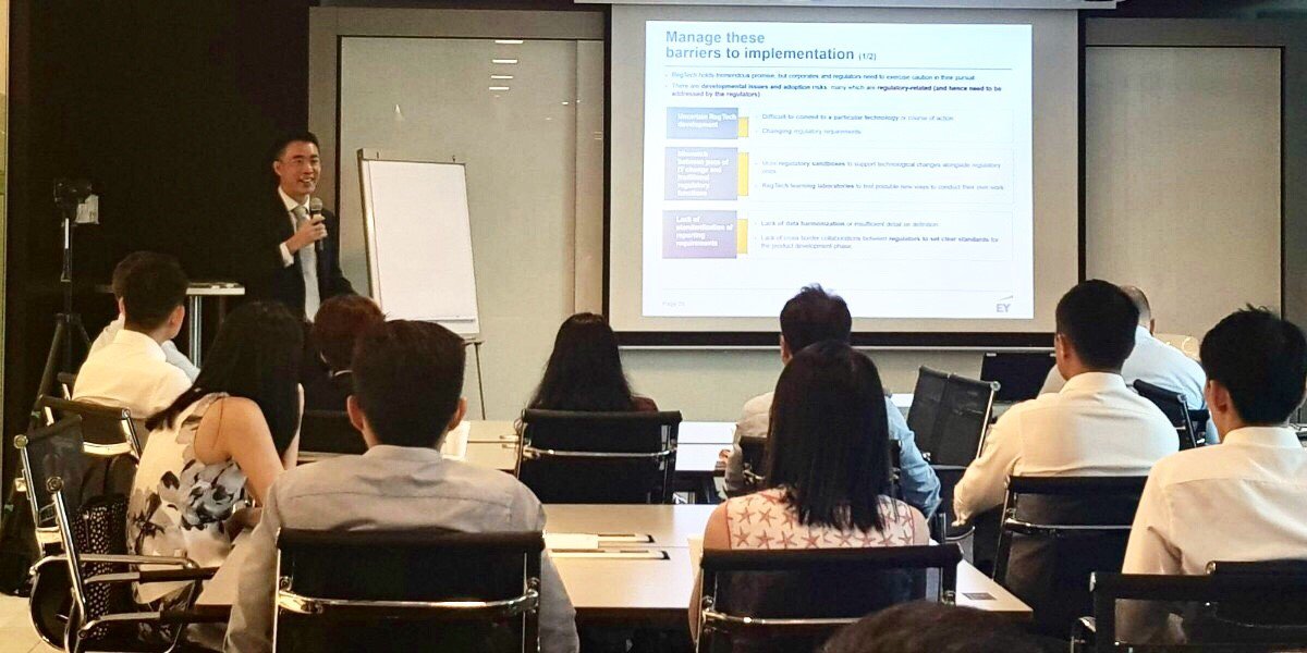 NamSLiew's tweet photo. At the #IBFSG MasterClass, presented successful adoption case studies and shared insights on how financial institutions can manage the potential barriers during their #RegTech or #SupTech implementation journey: https://t.co/dreLaxtUcH https://t.co/v5HdhtA8k0