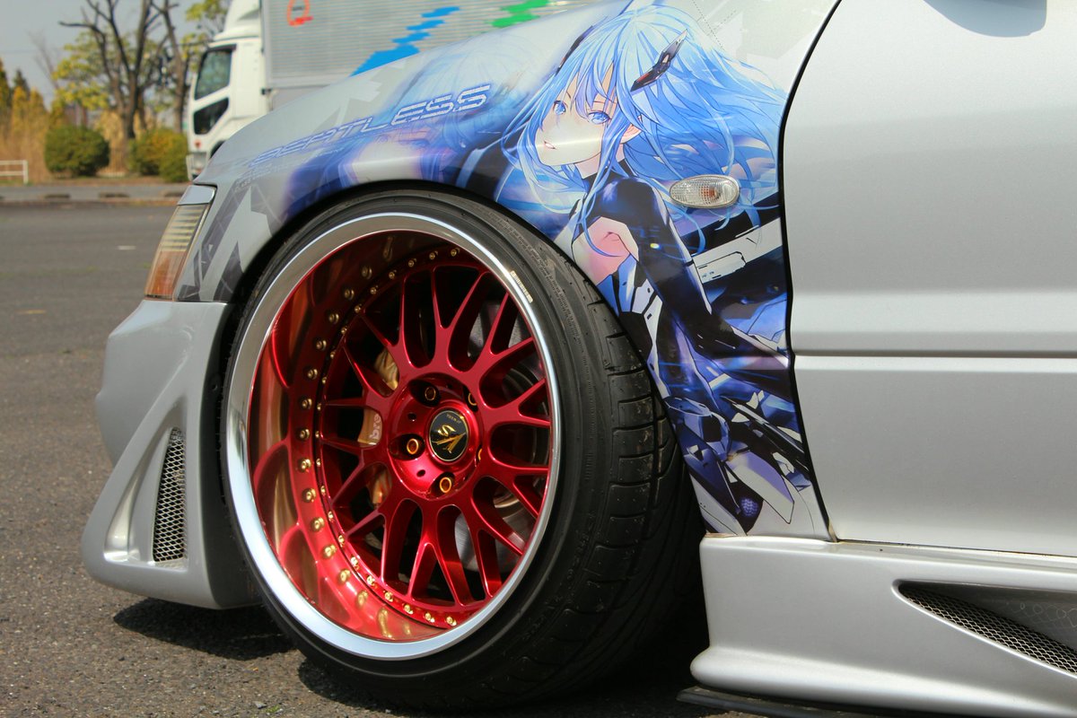 しょう この度フェンダー痛車になりました Beatless レイシア 紅霞 デザイン 施工 Suisuirb1 さん かっこいい物ができて満足です 本当ありがとうございました T Co Smhavyxwmb Twitter