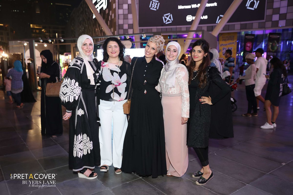 ModestLifeSt's tweet photo. An incredible grand opening for Prêt-A-Cover™ Buyers Lane (#pacbl) modest fashion & design show at @CityWalkDubai.
Thank you to all of the extraordinarily talented designers, models, teams & guests that made it happen.
See you today #Dubai! https://t.co/y88VfBMhX3