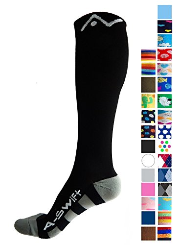 pieceofshirt's tweet image. A-Swift Compression Socks (1 pair) for Women &amp;amp; Men by Best For Running, Athletic Sports, Crossfit, Flight Travel - Suits Nurses, Maternity Pregnancy - Below Knee High amazon.com/dp/B018VHSPWS/…  #ASwift