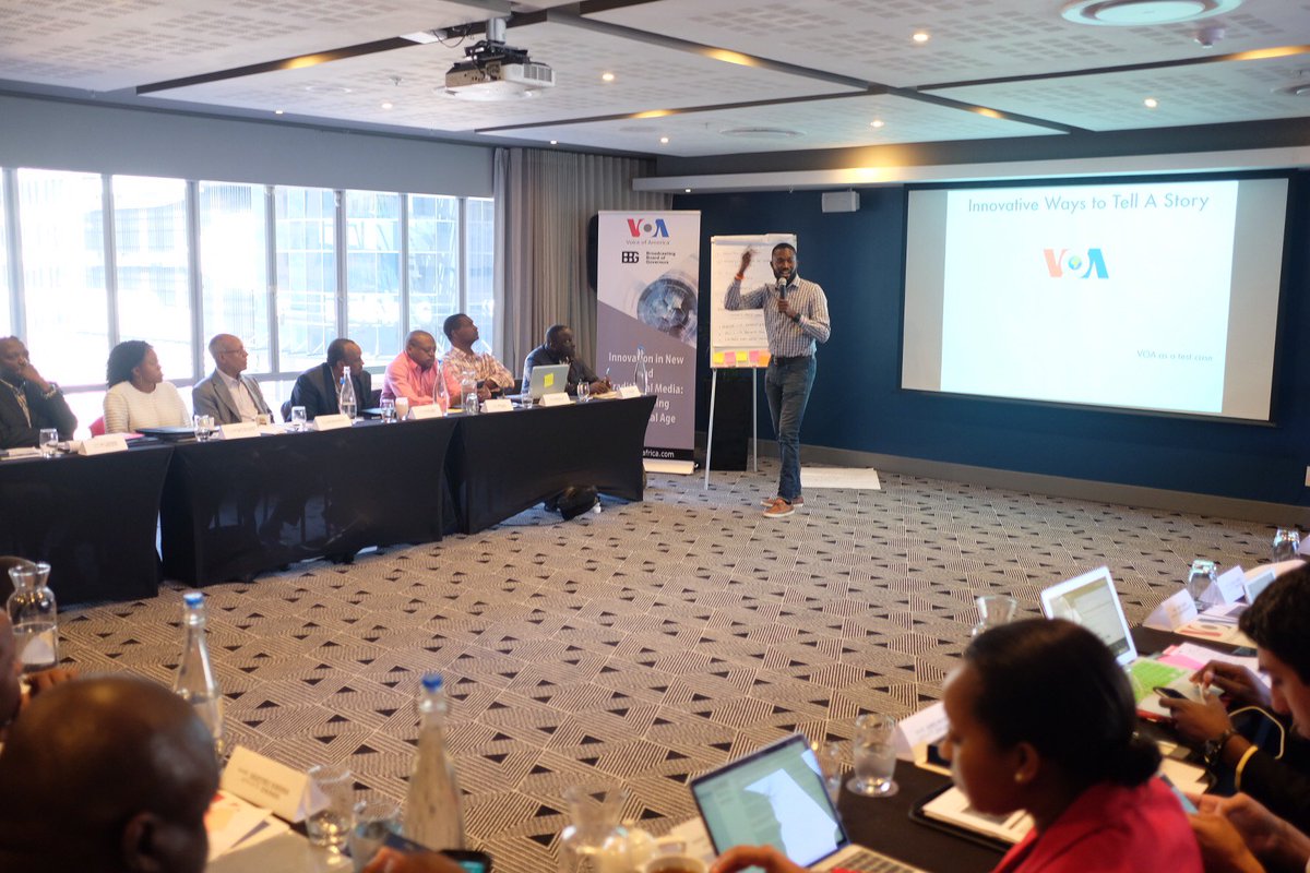 urithimedia's tweet photo. We throwback to our Chief Avenger @eagamor facilitating a @BBGgov /@VOAAfrica training for CEO's of East and West Africa media partners about storytelling in the digital age in Capetown, South Africa.  

#UrithiLabs #DigitalInnovation #Training https://t.co/t7HXgMrml8