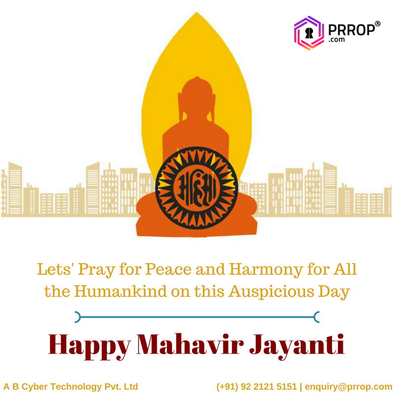 Prropconnect's tweet photo. Let us all pray for peace and harmony for all mankind on the auspicious occasion of Mahavir Jayanti. May his words show us the path to happiness. Happy Mahavir Jayanti.. !!

#mahavirjayanti #jain #jainism https://t.co/CpxT7sZ9eO