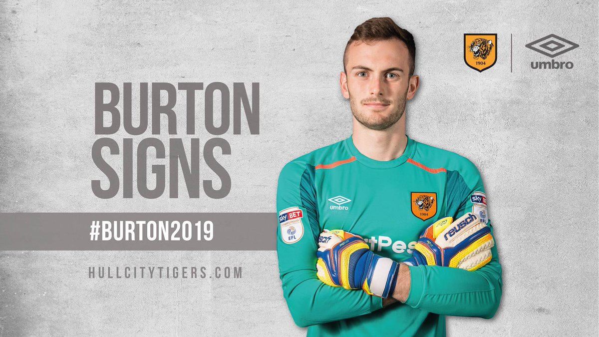 HullCity's tweet photo. 📑 | We are delighted to confirm that @Cal_Burton96 has signed a new one-year deal with the Club #Burton2019 #hcafc #UpTheTigers https://t.co/CbJUejV6KK