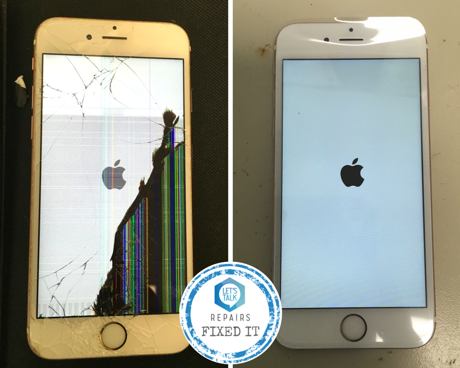 letstalkrepairs's tweet photo. Death by not only a cracked screen but by a bleeding display on this iPhone 6 😭 Your world is NOT over but we're the mobile phone heroes! 😎 📱 ✔️ #LetsTalkRepair #LTR LTRFixedIt #TransformationThursday #phonerepair #iphone #brandnew https://t.co/yik6MkDoyD