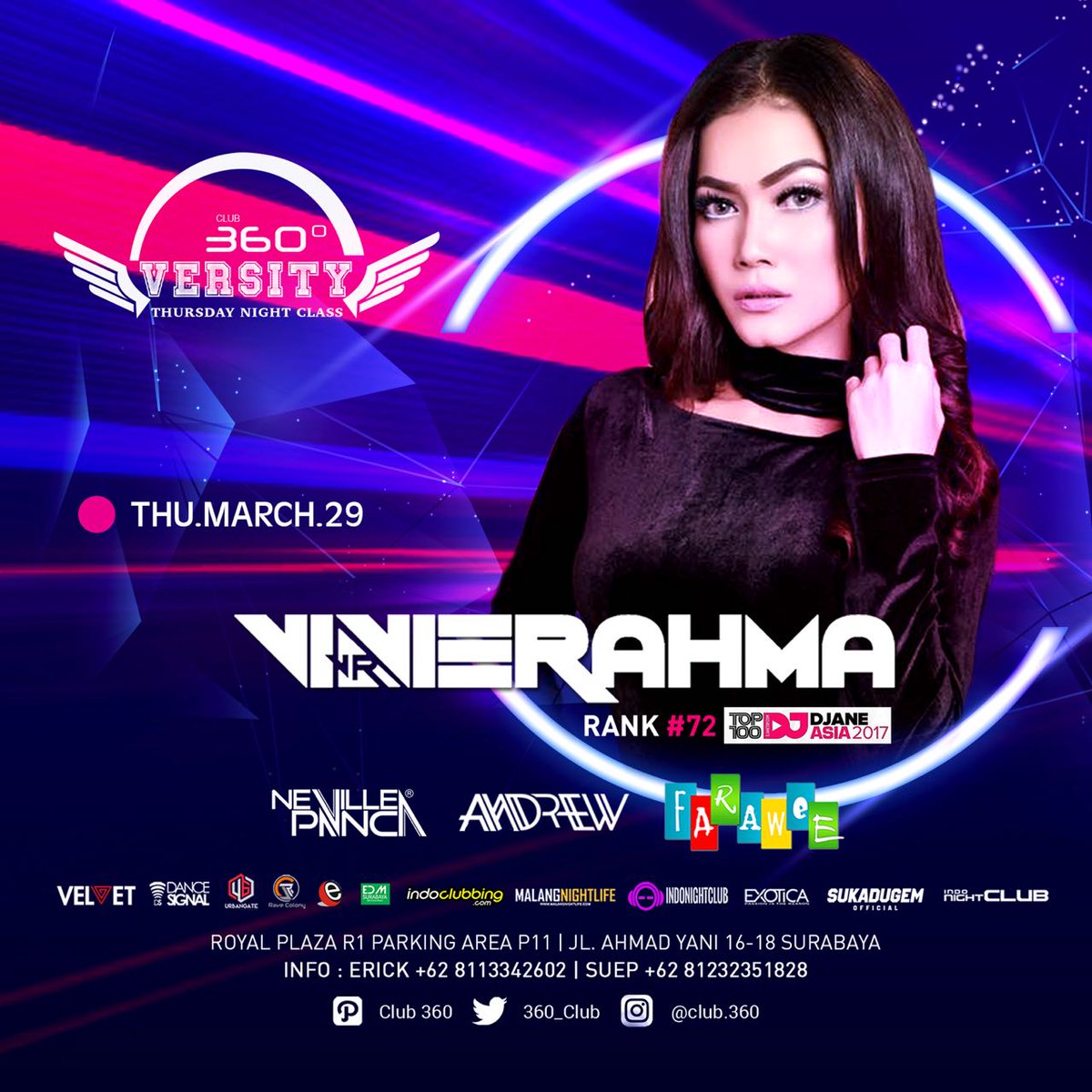 360_Club's tweet image. TONIGHT !
360VERSITY W/ VIVIE RAHMA !
BRING YOUR UNIVERSITY CARD ( KTM ) &amp;amp; GET SPECIAL PROMO !