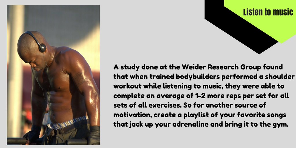 LHFWhitestone's tweet photo. So for another source of #motivation, create a playlist of your favorite #songs that jack up your adrenaline and bring it to the #gym. https://t.co/6TNHP1GAcI