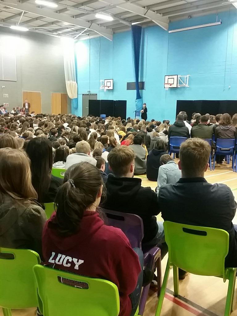 Amersham6thForm's tweet image. Final whole school assembly for our Year 13. When you return you will be immersed in revision and exam practice. Think about how you use time and take responsibility for your success. #positivementalattitude #wholeschool #finalassembly