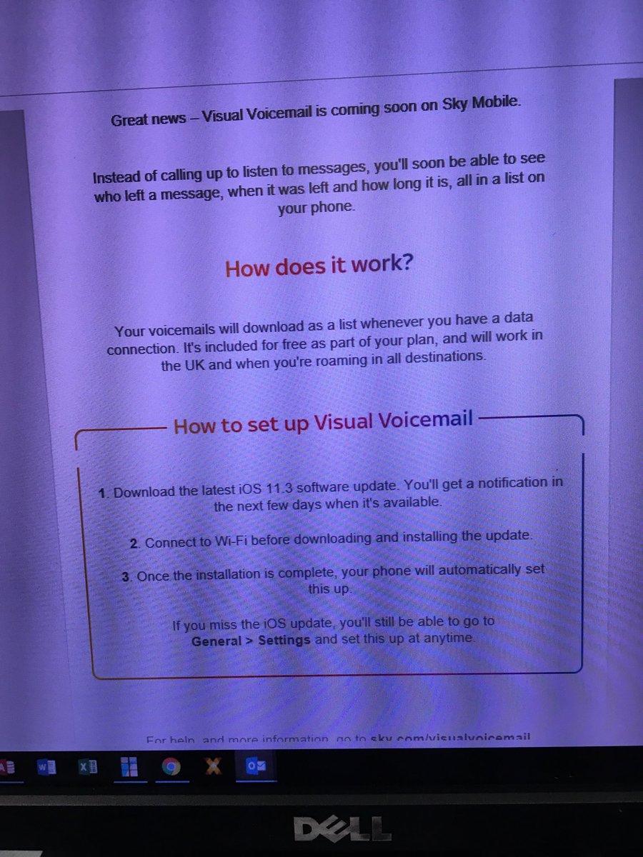 DebbieM2412's tweet image. @SkyUK be launching #VisualVoicemail like the rest of the world hasn’t already had it for years 🤣 #SkyMobile #SkyNObile