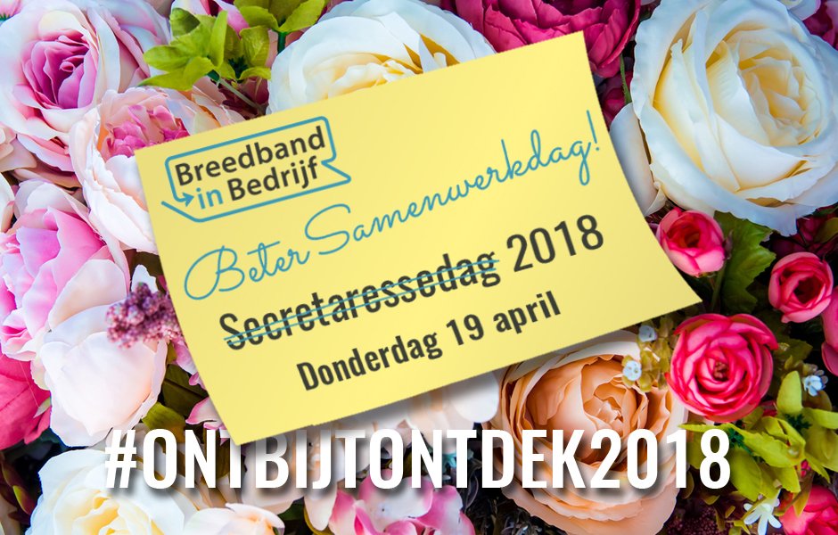 #BeterSamenwerkdag begint met #ontbijtontdek2018 bij Breedband in Bedrijf! Info en gratis aanmelden op bit.ly/ontbijtontdek2…