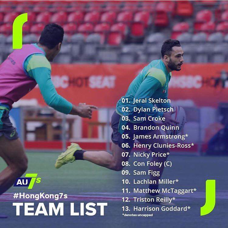 IconzRugby's tweet photo. SIX Iconz men playing #Aussie7s this weekend! A huge congratulations to Triston Reilly, James Armstrong, Locky Miller, Nicky Price &amp; Matt McTaggart all set to make their debut at Hong Kong Sevens this weekend! Also young buck Jeral Skelton gets another cap! #Proud #Iconz #Pathway https://t.co/iwCQIRDrXY