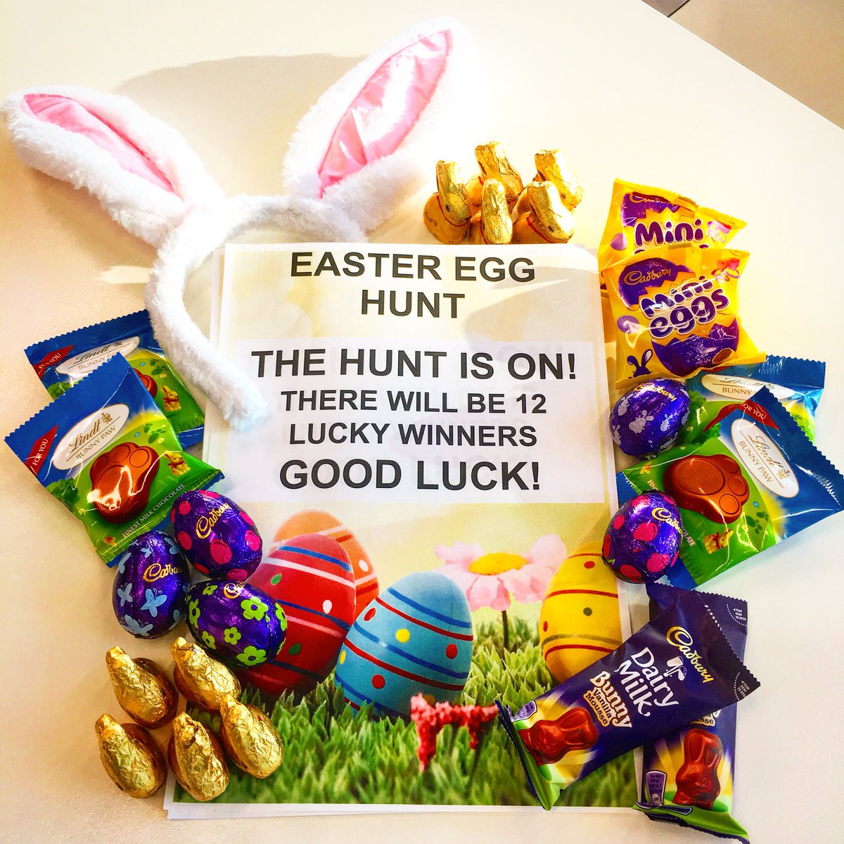 TheBarInMind's tweet photo. Happy Easter!!! 🐣🐥🥚🍫 who is going to be lucky this year!?  #eggshunt #chocolate #baxterstorey @mindshareuk https://t.co/pbvwG6o9jg