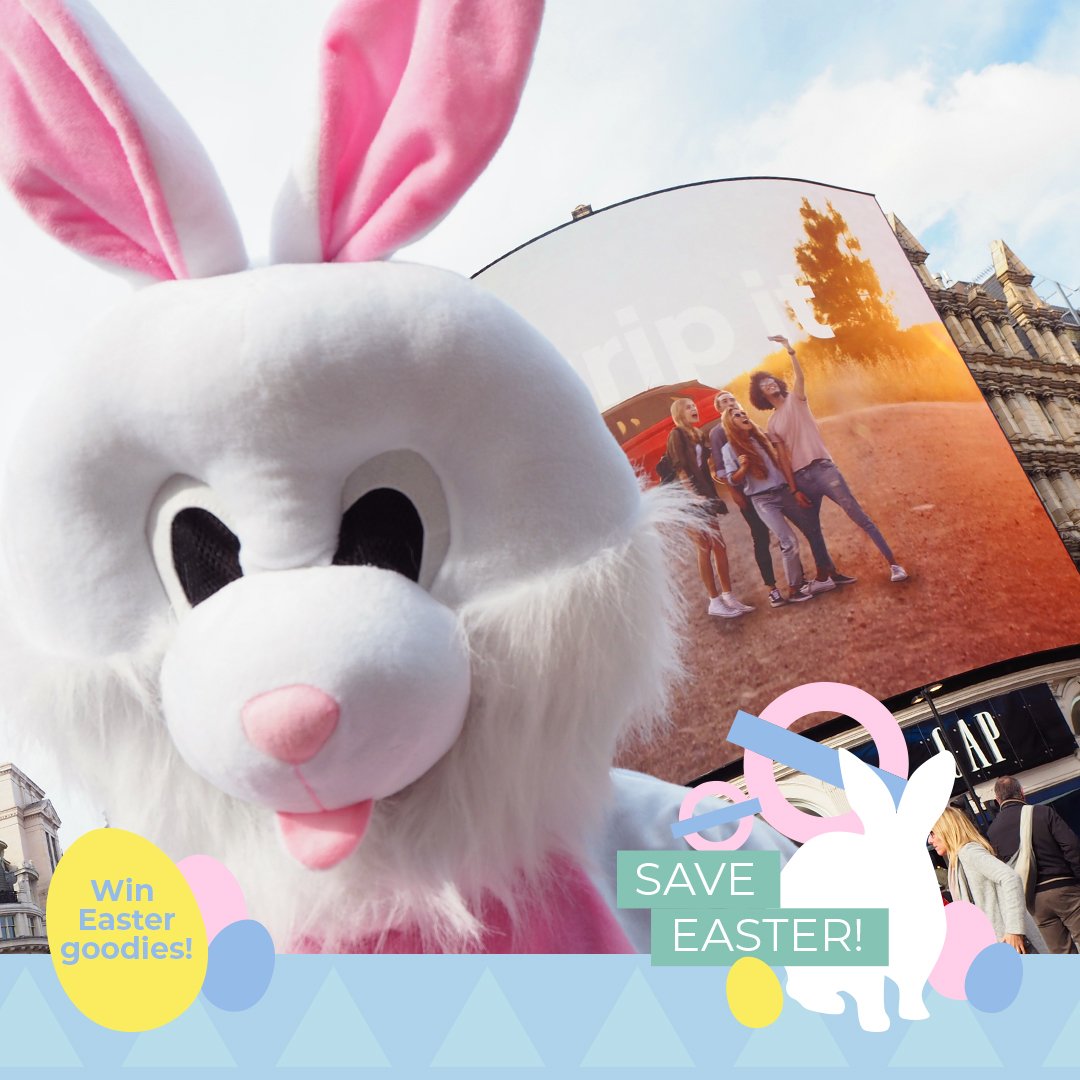 londonwestend's tweet photo. COMPETITION: Can you help us to locate the Easter Bunny today? Simply tell us the answer in the comments, RT & make sure you're following to #win! Today's prize is an XL cup of personalised Easter M&M's from M&M World Leicester Square! (Winner announced 03/04/18)🐰🐰 #SaveEaster https://t.co/KbzX9mKqQj