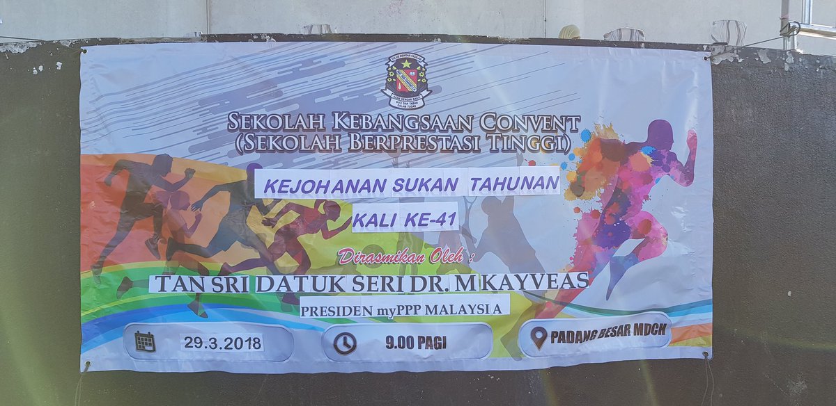 RahmanYusuf78's tweet photo. RT @tamiltavan: RT @JanathipanBalan: Kejohanan Sukan Tahunan kali ke-41 Sekolah Kebangsaan Convent yang dirasmikan oleh Tan Sri @m_kayveas.
@NajibRazak @Zahid_Hamidi @TengkuAdnanReal @myPPP_HQ
#BN #myPPP #myP078 #PRU14 #UncleBond #CameronHighlands #MakeC… https://t.co/HnEjrLgwBV