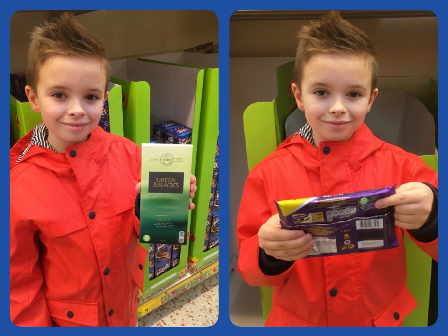 caskill3's tweet photo. Ciaran P5 looking for Fairtrade products at the shop as part of his 'Farm to Fork' homework @BainsfordPS https://t.co/bY9aziL0QP