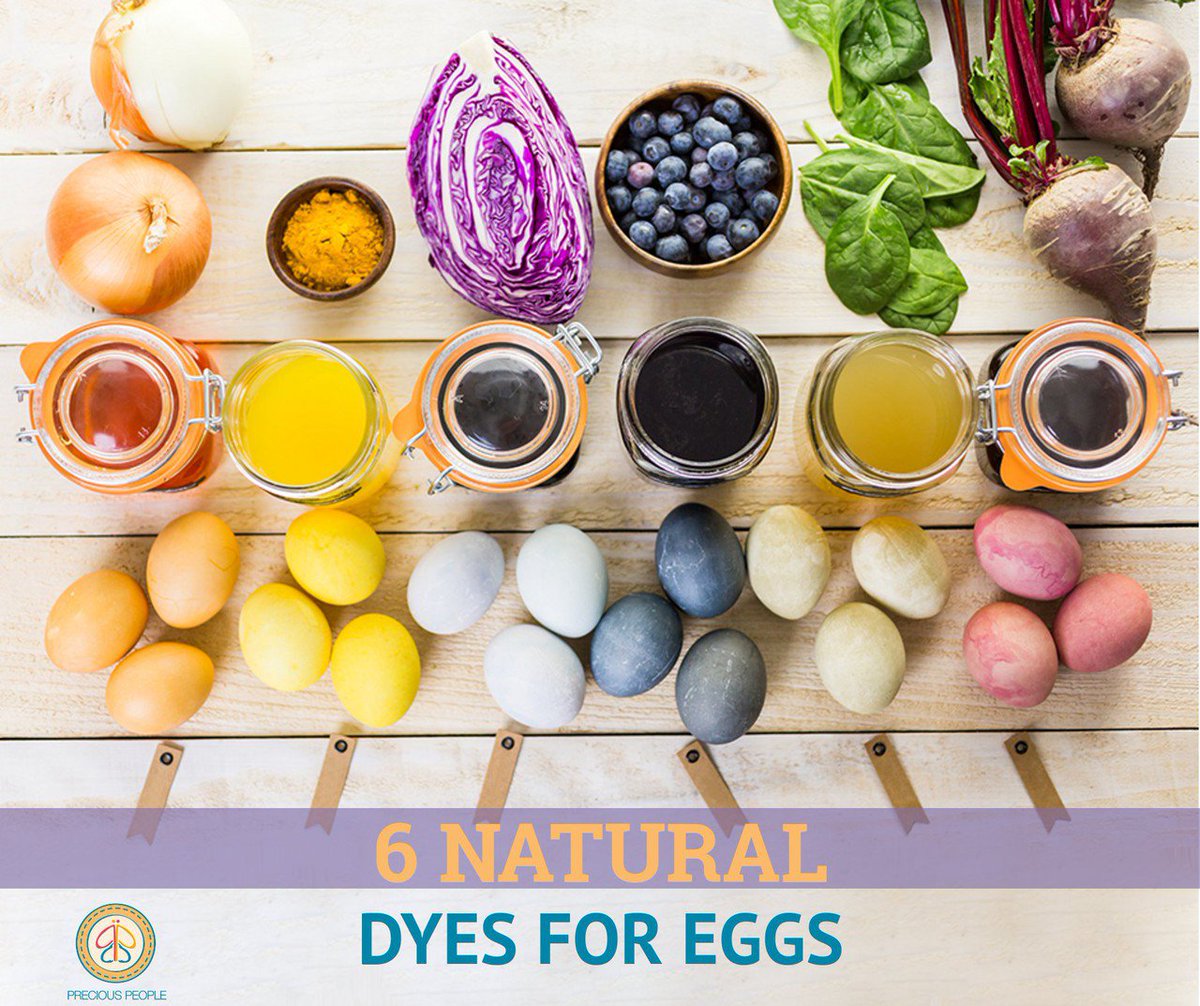 preciousppl's tweet photo. Have some fun and go organic this Easter with natural dyes.

Try onion skins, turmeric, cabbage, blueberries, spinach and beets. Most importantly, add the vinegar and keep the eggs in the broth as long as possible! https://t.co/gVeuL92x0h