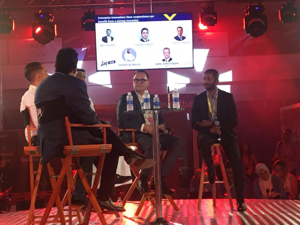 tashapupic's tweet image. .@Dtec_dso's Hans Christensen to @thisisaby: “Corporations have realized that they don’t know how to innovate. They are too risk-averse. They don’t want mistakes, they don’t want failures.” #STEP2018 #STEPStart