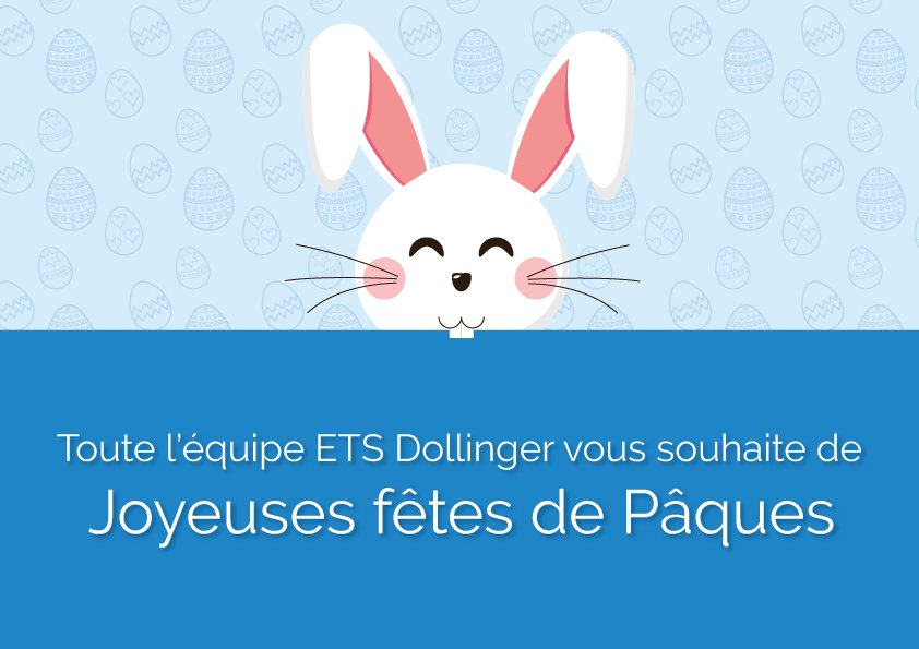 etsdollinger's tweet photo. Toute l'équipe ETS-Dollinger vous souhaite de bonnes fêtes de Pâques ! 🐰🌸🍫
➡️ Nos bureaux et notre showroom seront fermés du vendredi 30 mars au lundi 2 avril inclus.
#paques2018 #joyeusepaques #bonnesfetes #chocolat #batiment #renovation #dollinger https://t.co/PJFob2Onq7