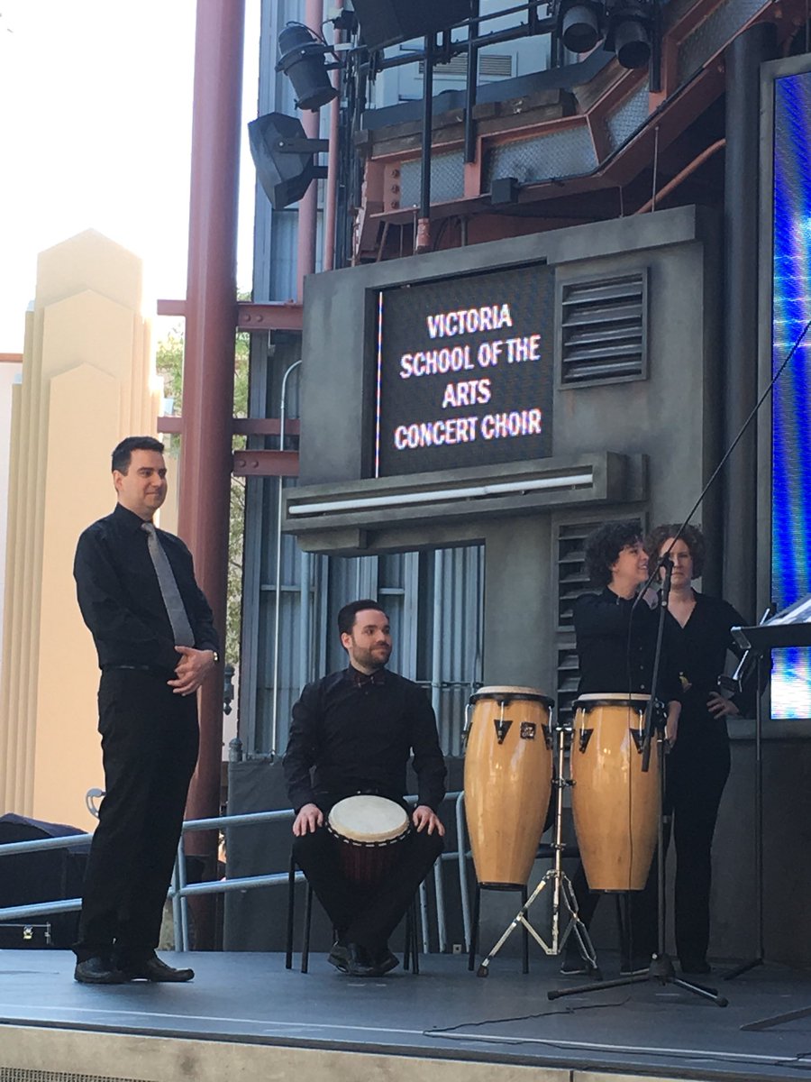 The Victoria School concert choir performed today in the California Adventure theme park at the Disneyland resort in Anaheim. Thanks to Mr. Cable and Mrs. McKeown for providing this fabulous opportunity for our students! <a href="/EPSBNews/">EPSB</a> <a href="/DisneyDPA/">DisneyPerformingArts</a>