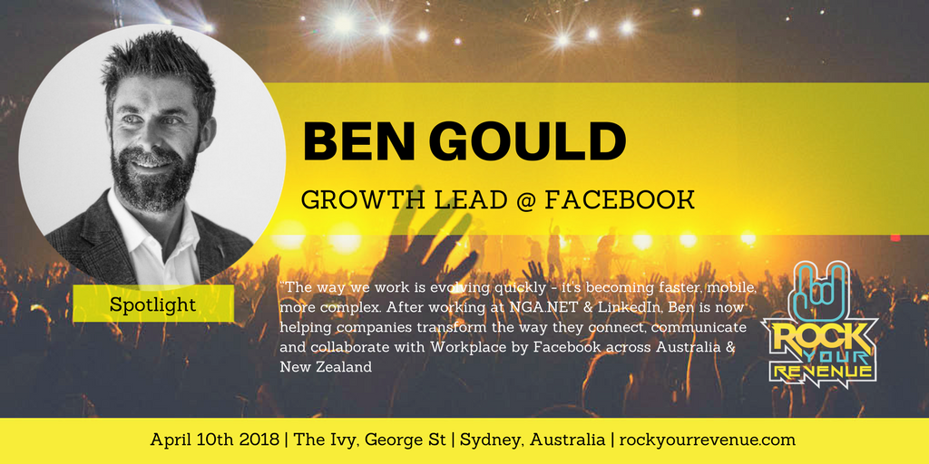 RockYourRev's tweet photo. Looking forward to listening to Ben Gould @RockYourRev during #RYR18 at #Sydney https://t.co/rT2OJbB50r https://t.co/PsX7bwQd6e