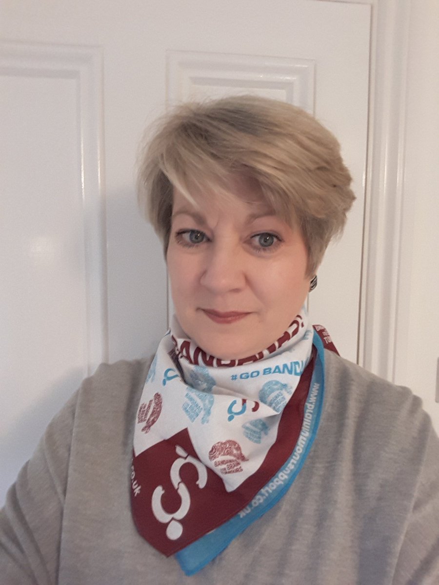 TraceyChilds50's tweet photo. It's #GoBandanas for #braintumourawarenessmonth please support @BrainTumourSupp any way you can. Thank you x https://t.co/GLrVXW6Dmm