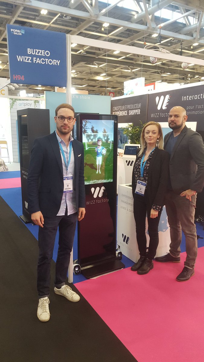 Florian_Ledniv's tweet photo. Troisième jour au salon @MPV_POPAI et l'équipe @wizzfactory vous attend nombreux sur le stand H94 pour vous faire vivre nos interactions digitales ! #MPV2018 #WIZZFACTORY #retail #pointdevente #MarketingInStore https://t.co/oXzY1s7mF2