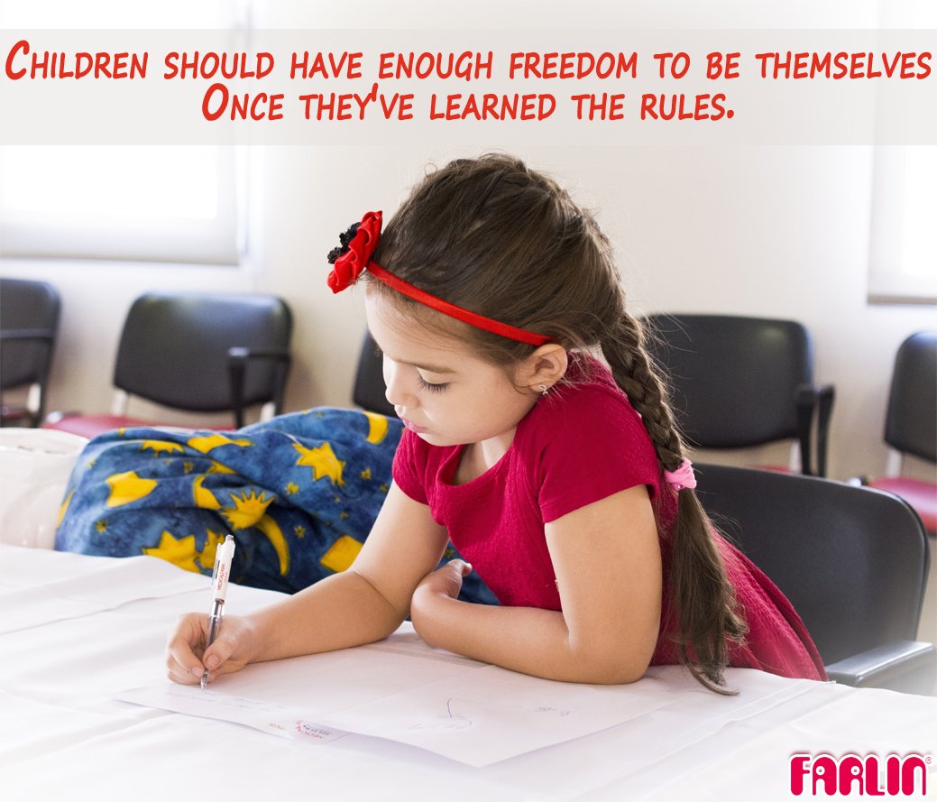 Children should have enough freedom to be themselves - once they've learned the rules

Retweet if you Agree..👶👶

#farlinindia #farlinbaby #farlinmother #motherhood #kidsrules #freedom #children