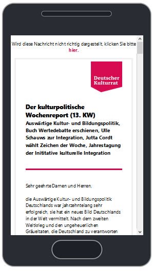 DKRKultur's tweet photo. Der kulturpolitische #Wochenreport (13. KW) ist erschienen: Mit einem Beitrag von @olaf_zimmermann zur Auswärtigen #Kultur- + #Bildungspolitik, Mit e. Interview von @ulle_schauws zur Integration, Jutta Cordt @BAMF_Dialog wählt Zeichen der Woche, u.v.m --> https://t.co/2oZHZIxzrJ https://t.co/DDs5esE64p