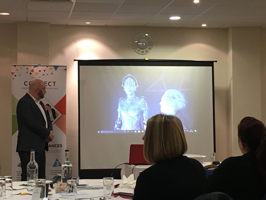 HazelLCottrell's tweet photo. Awesome presentation from @StickAroundProd at @connectpboro - he really knows his stuff :) https://t.co/cmTjWYj6Cj