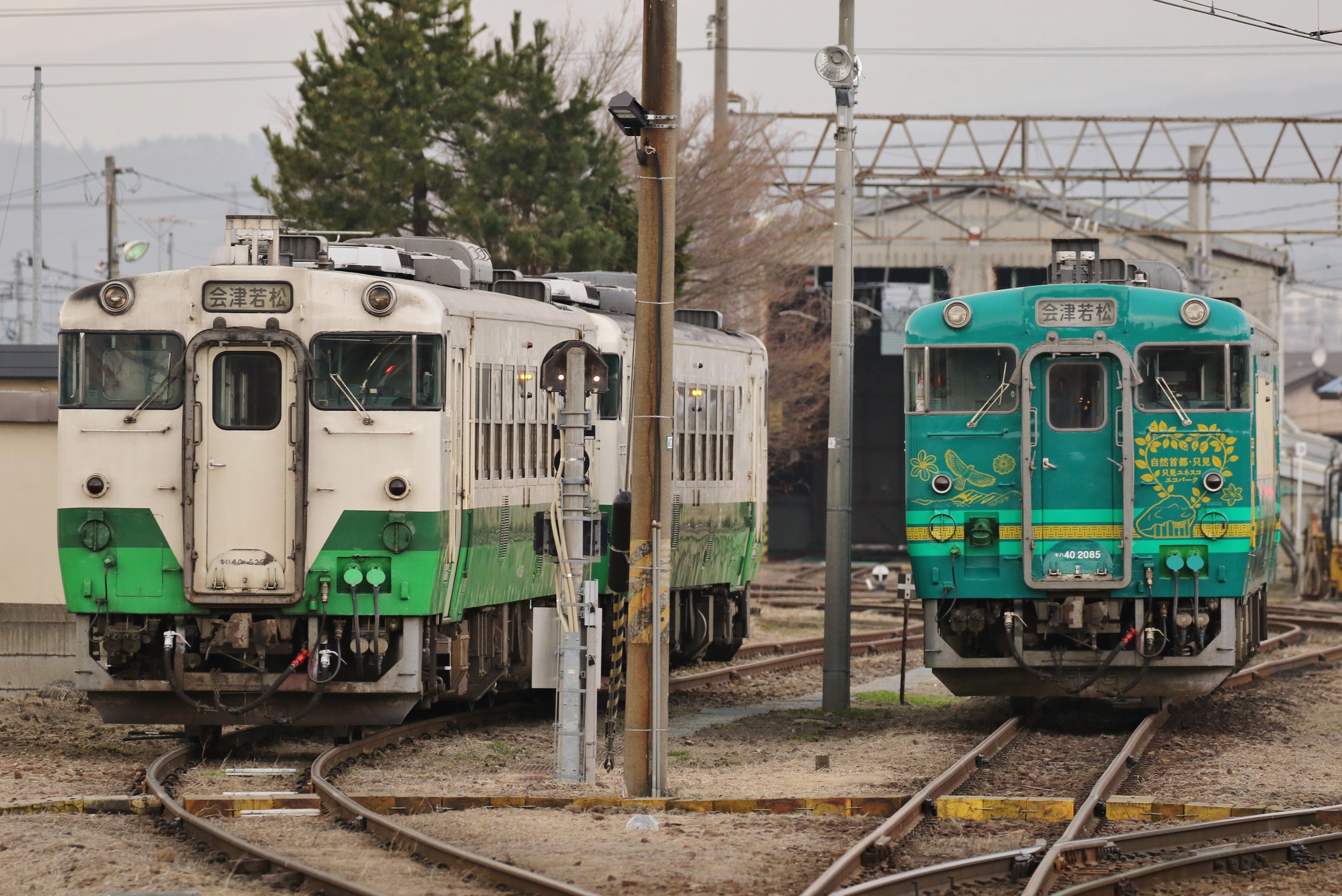 キハ40 2085 ユネスコエコパークラッピング車 M車 白色室内灯組込