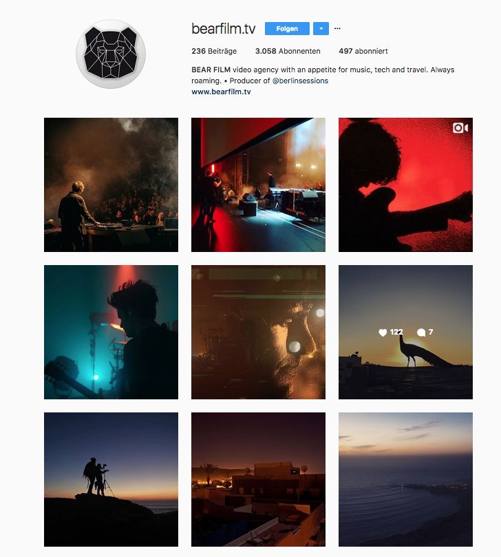 We have <a href="/instagram/">Instagram</a> too!
check our profile:  @bearfilm.tv

#instalove #instagram #socialmedia #digitalnatives