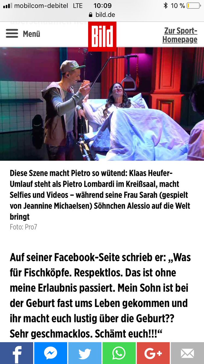 FilmSeite's tweet photo. Sorry @officiallyjoko @jokoundklaas die #Parodie geht garnicht ! #pietrolombardi und #Sarahlombardi haben fast ihren #Sohn verloren bei der #Geburt ! Finde euch eigentlich cool, aber solche Situationen haben einfach #Respekt verdient ! @OfficialPietro  @BILD @Pro7 https://t.co/BNiT5YcaD5