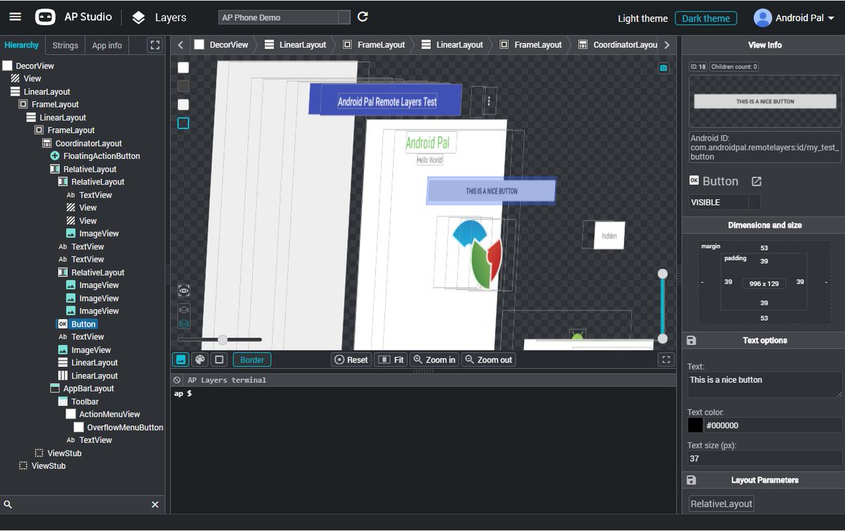 AndroidPalTech's tweet image. 🔥Have you ever had trouble inspecting and #debugging complex views and view #hierarchies❓ 
✅The LAYERS TOOL by @AndroidPalTech might just be what you need! 
👉Learn how to use it &amp;gt; goo.gl/Kc1C5f
#Android #AndroidDev #AndroidDeveloper #AndroidPal