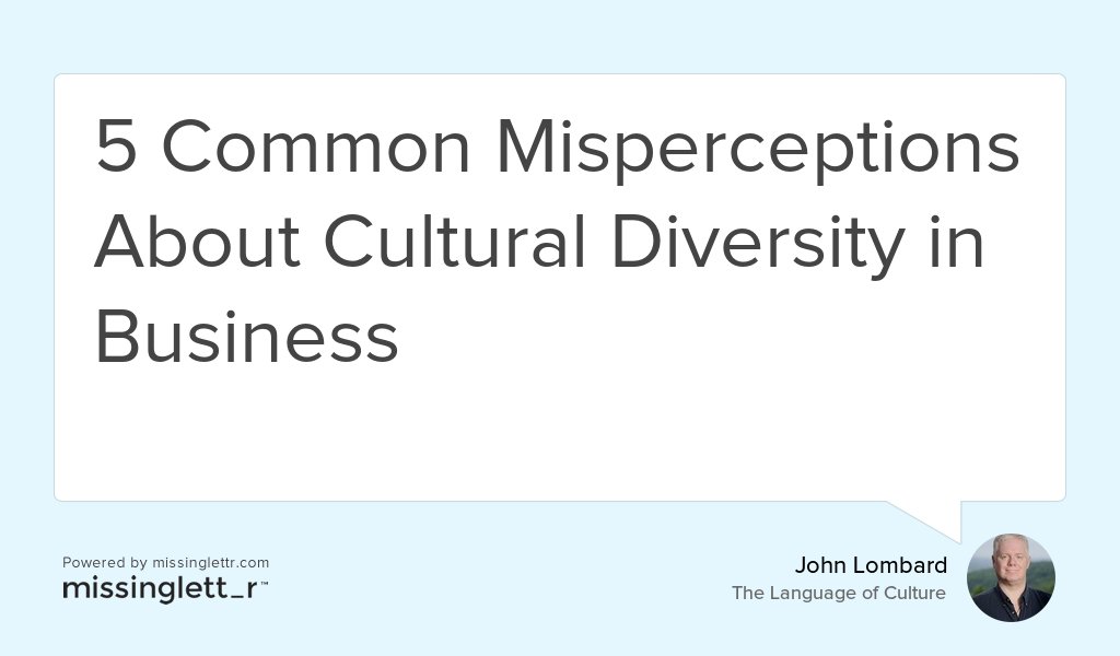 John_TheLOC's tweet photo. "But in today’s multicultural environment, where we are dealing daily with people from many different..." https://t.co/6TZ3zd8fAF #Diversity #Intelligence #List #Culture #misperceptions https://t.co/KFTfh3j5dP
