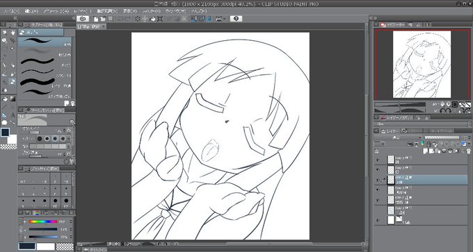 いくらでも差分を描いてしまいそうな構図だ 