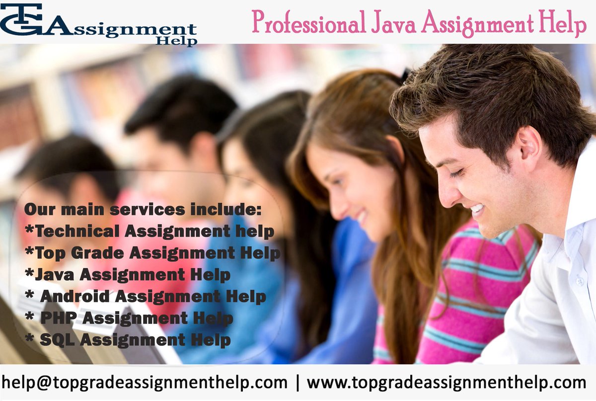 TGAHelp's tweet image. Need Professional Java Assignment?
Just ping us and we will help you
read more: goo.gl/nMyBbv
#TopGradeAssignmentsHelp #OnlineAssignment #TechnicalAssignmentHelp. #AssignmentHelpAustralia
#Sydney #Adelaide
Send Your Assignment on :- help@topgradeassignmenthelp.com