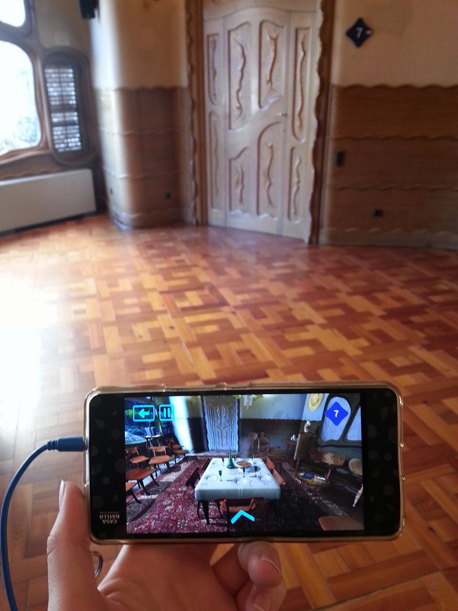 yipvanm's tweet photo. Last semester I learned about augmented reality in #DigiArch, this semester I got to experience it for myself in the #CasaBatlló in Barcelona! This technology really enriches a visitors learning experience; it is fun, interactive, and informative! https://t.co/yxyXWxHo00