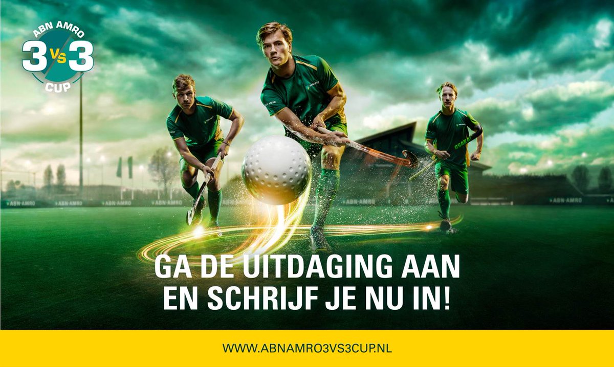 Dit is de officiële ANB AMRO 3 vs. 3 Cup Twitter! Ook dit jaar organiseren wij weer een toernooi voor de D-jeugd. Help ons zoveel mogelijk spelers en speelster te bereiken door ons to volgen en te delen! #abnamro #hockey #Talent #winning #3vs3