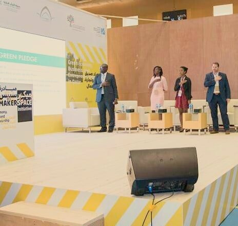 AnaelBodwell's tweet photo. The MakerSpace initiative united #younggreenleaders from across the globe in Qatar to address Green Economy, Business and Entrepreneurship. As SYAH Seychelles co-founder, it was an honor to present the milestones reached by our association in the area of sustainable development. https://t.co/mCpzoEoAtj