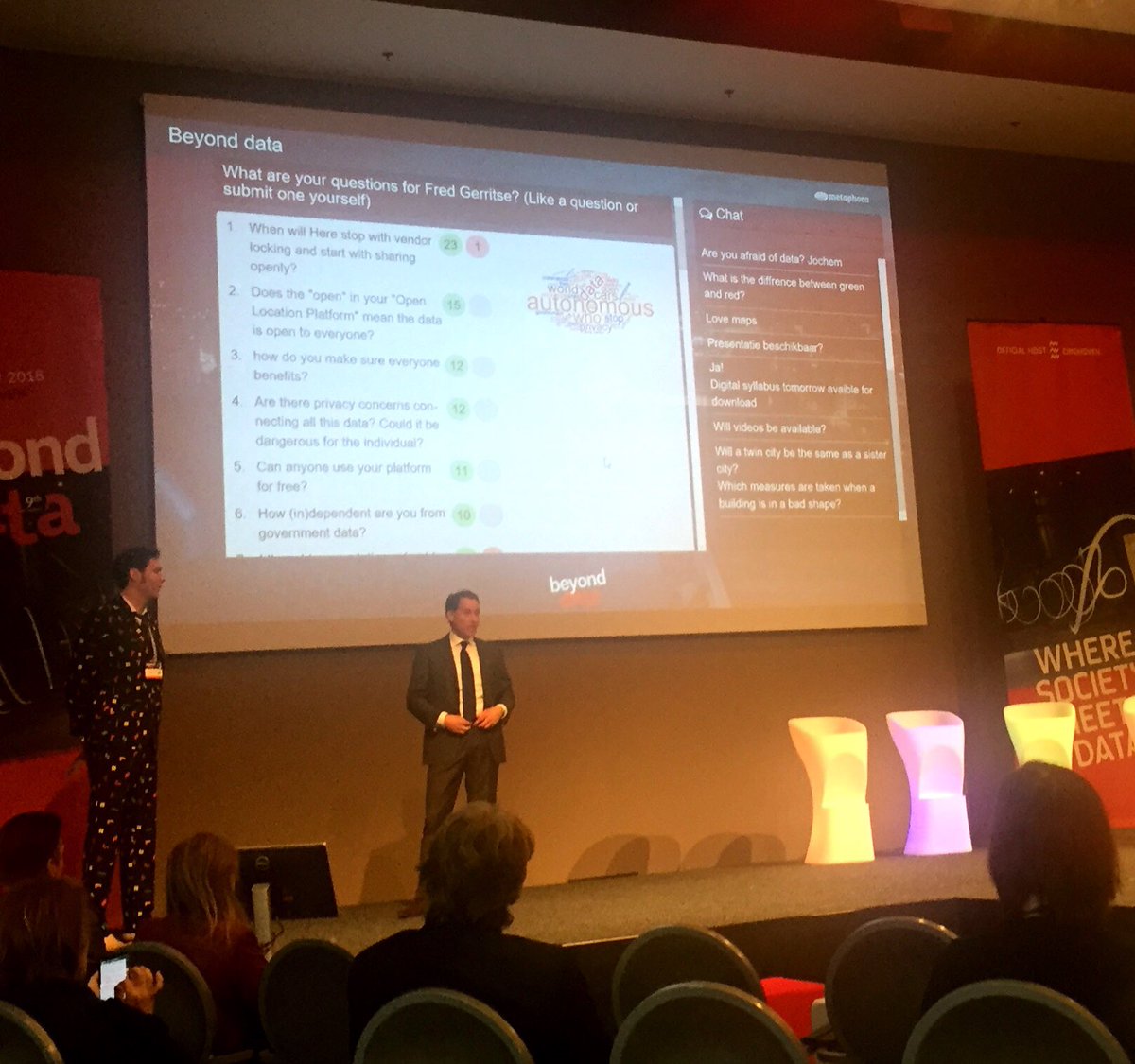 MoniqueRoosen's tweet image. Hear hear! Very good question not only for HERE but for all commercial data platforms: “when will here stop with vendor locking and start sharing openly” We can only solve societal problems TOGETHER #BeyondDataevent