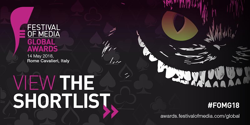 FestivalOfMedia's tweet photo. The #FOMG18 Awards Shortlist is out now! Will you be grinning like a Cheshire Cat? https://t.co/TLU1HnyUGJ https://t.co/Qq7XG8mvOe