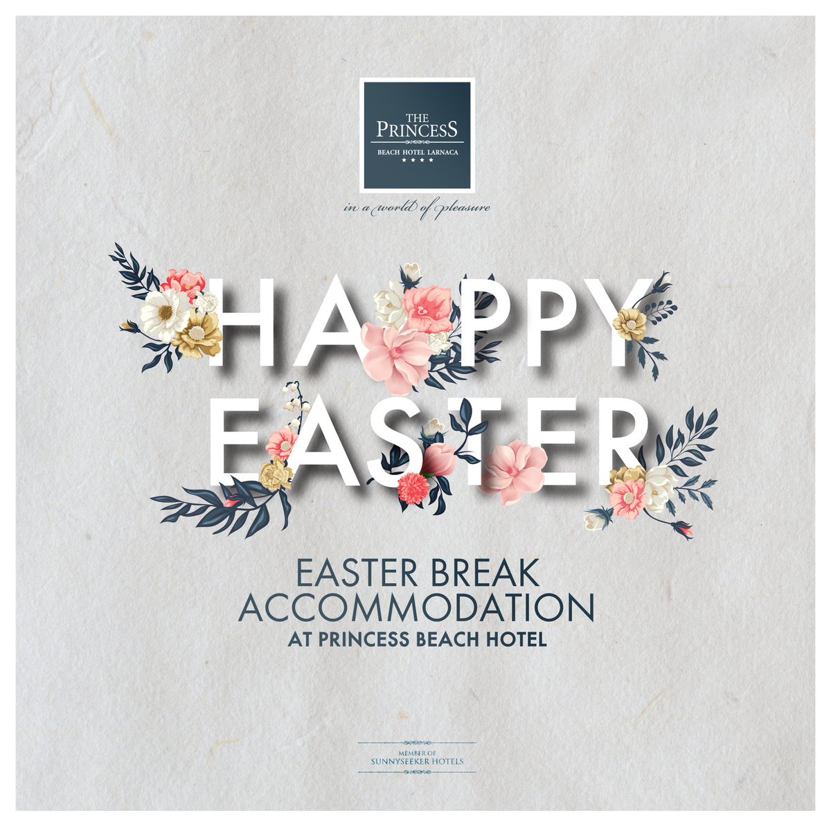 PrincessBeachCY's tweet photo. Easter is around the corner. Enjoy an Easter getaway at the #Princessbeachhotel. For more information visit our website https://t.co/vNt8ytbOcD  or call 0035724645500 https://t.co/HEr1UbMbdh