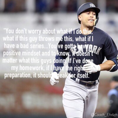 DrMrCoachE's tweet image. Giancarlo Stanton: Giancarlo: Dont allow “What if’s” to keep you from what is. Move past and focus on the task at hand, trust in prep. #PresentNotPerfect #BeYou