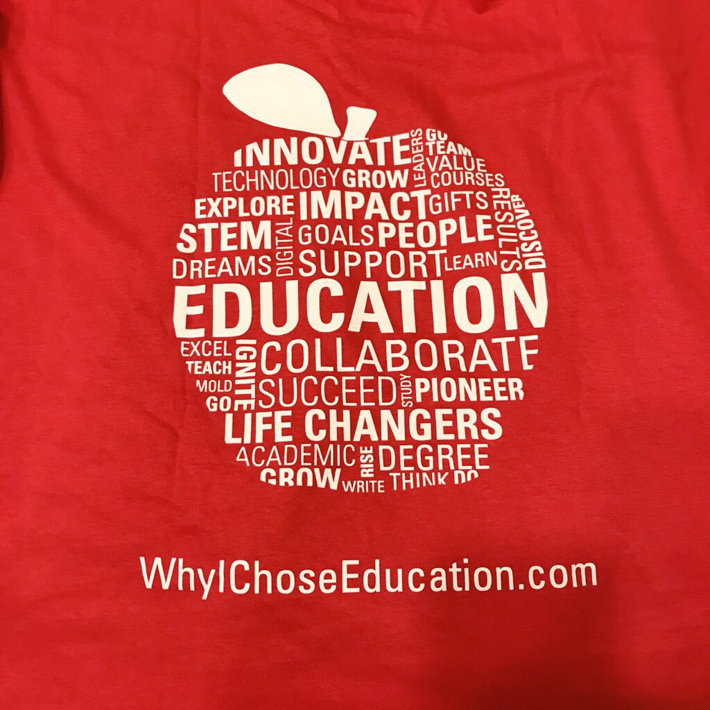 MsLaurenHaynie's tweet image. Excited that it is finally warm enough to wear my @NCStateCED 90th Anniversary #WhyIChoseEducation t-shirt! Proud Science Education alum 🐺❤️👩🏼‍🏫 #ClassOf2004  #ThinkAndDo #EducationChoseMe #ProudPublicSchoolEducator