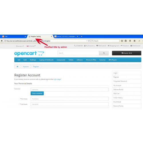 OExtensions's tweet image. SEO URL EXTRA PAGES #opencartmodule #opencart #opencartseourlextrapages #seourlextrapages
opencart.com/index.php?rout… 
opencartextensions.in/seo-url-extra-…