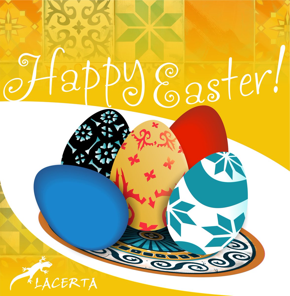 LacertaPL's tweet photo. #HappyEaster everyone! 🐰 #Azul #BoardGames #TableTopGames https://t.co/cIVh1Uuclv